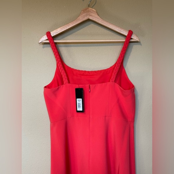 SACHIN + BABI Womens Steph Coral Stretch Crepe Midi Dress NWT Size US 8 $450 - Picture 5 of 10